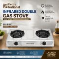 Gas Cooker Double Burner Stainless Steel High Pressure and Infrared Burner. 