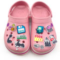 Tech Computer Programmer Shoe Charms PVC Removable Garden Shoe Ornaments Coding Pattern Shoe Decor  for IT Developer. 