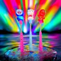 Pack Of 1Pc New Character Stick Light LED glow Stick Light For Girls And Boys. 