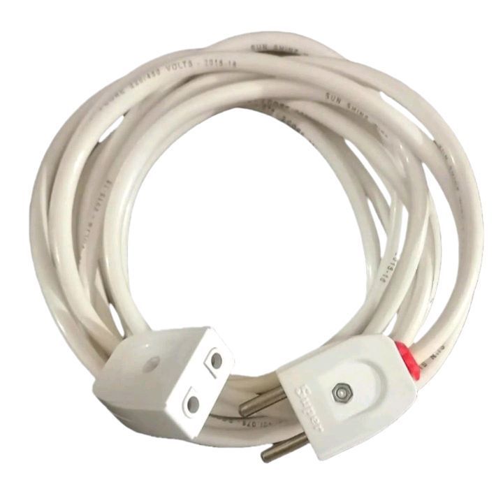 Flexible electric cable leads & wire with two plugs male & female all season  good quality