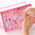 Baby Girls & Mixed styles Cartoon Animal vegetables and fruit Lovely Candy Color Plastic Rings. 