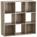 9 Cubes Organizer, 3 x 3 Wood Cube Storage. 