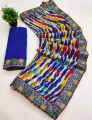 Bollywood Georgette Saree Women (Multicolor). 