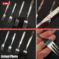 AIWILL 316 Stainless steel Fork western adult household fruit long handle pasta salad dessert Quality Kitchen tools.