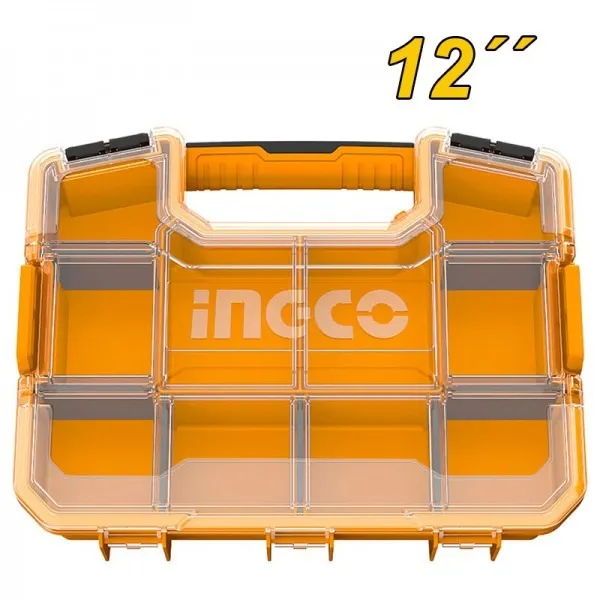 Ingco%2012%20inch%20stackable%20tool%20transparent%20box%20pbx1211%20(plastic%20organizer)%20-%20Image%202