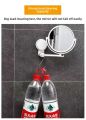 Foldable No Punching Wall Mounted Bathroom Mirror Small Circular Dressing Makeup Mirror for Home Toilet Student Dormitory.