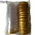 50Pcs Cupcake Carriers with Clear Lid - Disposable Mid-Autumn Festival Mooncake Mold Boxes for Christmas, Halloween, Wedding. 