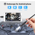 7MM Android Endoscope Camera 3 IN1 Micro USB Type C Borescope Mini Camera Waterproof LED Car Inspection PC.