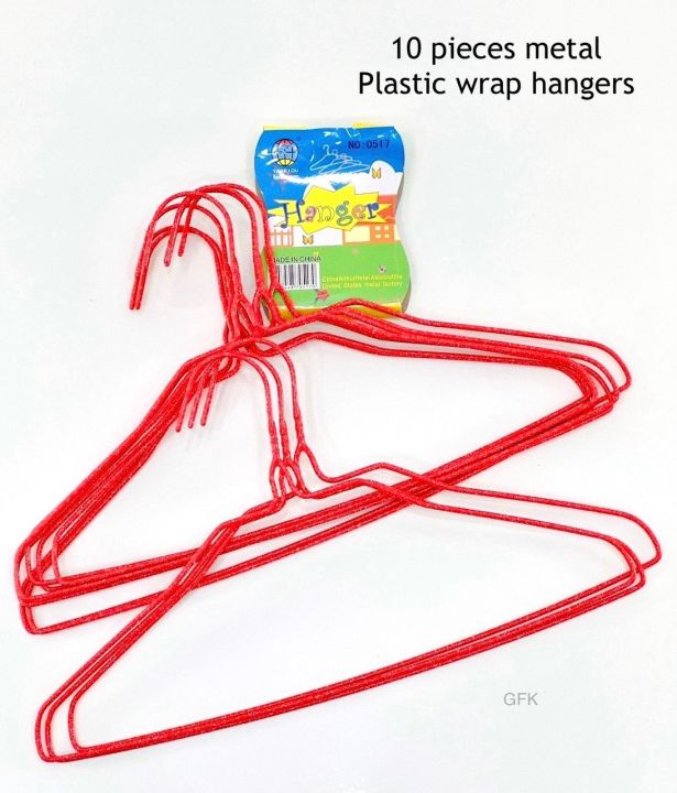 10%20Pieces%20Metal%20Plastic%20Wrap%20Hangers%20-%20Assorted%20Colors%20-%20Image%203
