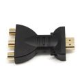 HD HDMI to AV Adapter Cable 3RCA Lotus Head Red White Yellow/Red Green Blue Converter HDMI to Audio Video. 
