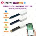 ZigBee Soil Moisture Tester Thermo Hygrometer Luminance Temperature Soil Fertility Detector APP Real Time Monitor For Tuya/2MQTT. 