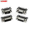 5PCS new DR9 DR15 DR25 DR37 Hole/Pin Female/Male right angle Welded d-sub Connector RS232 serial port adapter DB9 9/15/25/37 pin. 