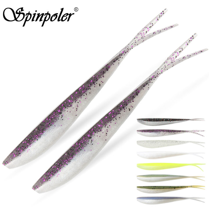 Spinpoler%202"%203"%204"%20Soft%20Fishing%20Lures%20Jerk%20Minnow%20Shad%20Drop%20Shot%20Soft%20Bait%20Swimbait%20Split%20Tail%20for%20Bass%20Trout%20Pike%20Walleye%20Pesca%20-%20Image%202