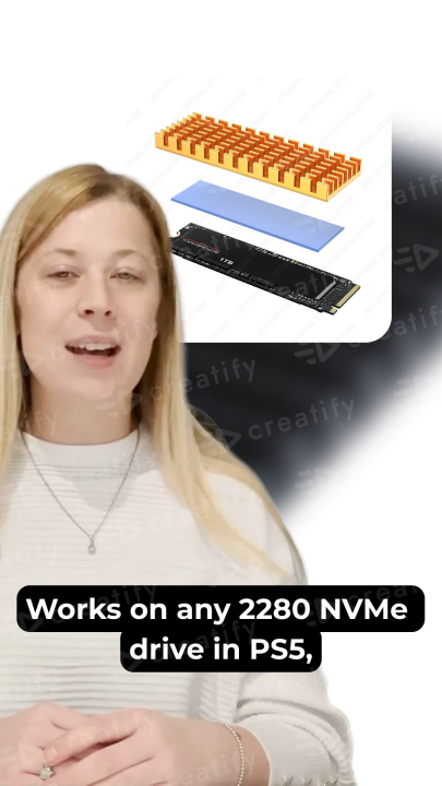 SSD Cooler M.2 SSD Heatsink Cooler with Thermal Pad Aluminum NVMe