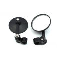 1 Pair  Rear Mirror CNC Bar End Side Mirror Motorbike Scooter Rearview Handle Bar Mirrors Universal Round Handlebar Mirror. 
