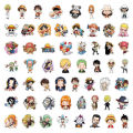 55pcs One Piece Cute Cartoon Stickers DIY Skateboard Phone Case Laptop Motorcycle Waterproof Cool Anime Sticker Decals Toy. 