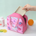 3D Cartoon Lunch Bag Insulated Thermal  New Edition for Girls Kids Picnic Milk Bottle Bento Bag. 