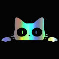 G154 1Pcs Universal Surprise Cat Peeking StickelBlack/White Funny Vinyl Decal Car StylingDecoration Accessories.