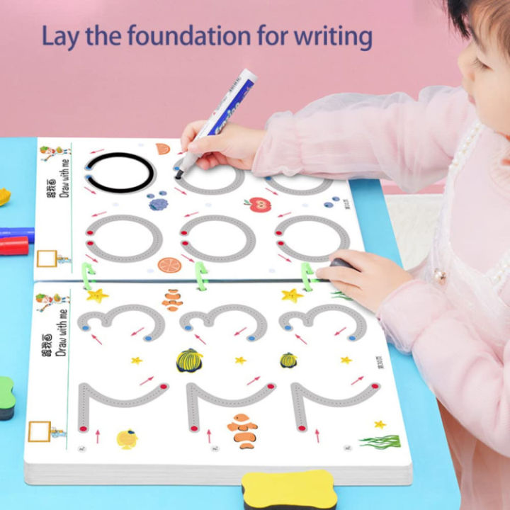 Magical%20Tracing%20Workbook%20%E2%80%93%20Reusable%20Calligraphy%20Copybook%20for%20Toddlers%20&%20Children%20%7C%20Erasable%20Learning%20&%20Drawing%20Book%20for%20Kids,%20Fun%20Handwriting%20&%20Drawing%20Practice,%20Early%20Education%20Activity%20Book%20for%20Skill%20Development%20-%20Image%205