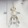 1pc sun catcher moon spiked beads crystal prism outdoor furniture holiday hanging decorations pendants. 