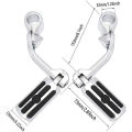 1 1/4" 32mm Motorcycle Foot Rest Highway Engine Guard Foot Pegs Mount For Harley Electra Glide Ultra Classic FLHTCU Sportster. 