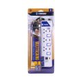 Toshino model ET-913 USB power strip 3 channel 3 Switch 2 USB with 3 m long. 