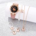 Pink Pearl Butterfly Watches for Women Fashion Rhinestone Casual Bracelet Watch Simple Female Clock Ladies Quartz Wristwatches. 