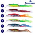 FLYSAND Large Lifelike Octopus Fishing Lure With 2 Treble Hook Luminous Squid Jigs Artificial Simulation Squid Hard Fishing Lure. 