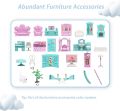 Beautiful Home Doll House Set with Rooms and Furniture Accessories Play Dream House for Girls. 