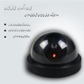 1PC Fake Dome Security Camera with LED Red Light, Battery Operated, No Wiring Required, Realistic Design Fake Dummy Camera, Black & White Color Available. 