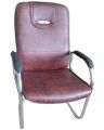 SS Band Client Chair -Formal office chair /Executive Chair /Visitors Chair- Brown. 