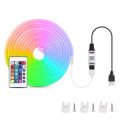 DC5V RGB Neon LED Strip Bluetooth App with 24key Remote Waterproof Neon Strip Light RGB Strip for TV Home Outdoor Decor Lighting. 