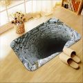 3D Optical Illusion Endless Abyss Non-Slip Door Mat Machine Washable for Bathroom Bedroom Camping Yoga Durable Floor Mat. 