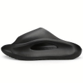 Men's Cloud Slides, Casual Non Slip Slippers, Open Toe Shoes For Indoor Outdoor Beach Shower, Spring And Summer. 