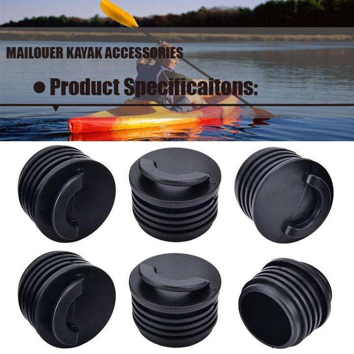 4pcs Marine Boat Rubber Kayak Rafting Parts Bung Rubber Scupper Stopper ...