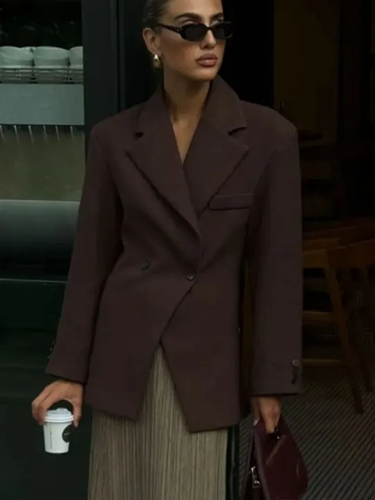 HH%202024%20Women's%20Chic%20Waist%20Casual%20Suit%20Jacket%20Fashion%20V-neck%20Single%20Button%20Decoration%20Elegant%20Women's%20Street%20Casual%20Jacket%20-%20Image%203