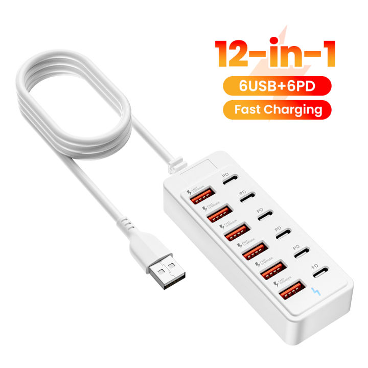 12%20IN1%20Power%20Strip%20Multi%20Port%20USB%20Charger%20Station%20Wall%20Desktop%20Power%20Adapter%20USB%20Type%20C%20Fast%20Charging%20Charger%20For%20iPhone%20%20-%20Image%206