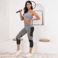 Mesh High Waist Yoga Pants Capri Leggings with Pockets for Women Tummy Control Workout Capri Leggings for Women.