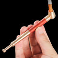 Classic Tobacco Pipe with Small Bowl fit 8mm Cigarettes or 10mm Small Cigar Metal Smoking Pipe Gift for Men. 