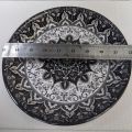 Pack OF 6 Melamine Diner  Medium plates Irani Design Double glazed quality oven safe Serving For Rice And Curry. 