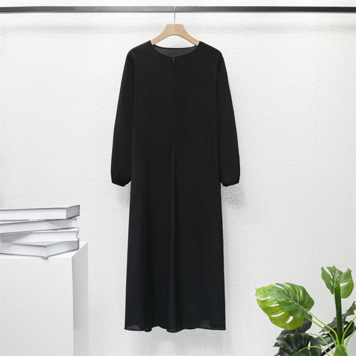 Muslim%20Dresses%20Women%20Maxi%20Dresses%20Mujer%20Vestidoes%20Female%20Loose%20Dresses%20Full%20Sleeve%20Printed%20Floral%20Casual%20Robe%20Long%20Dress%20-%20Image%203
