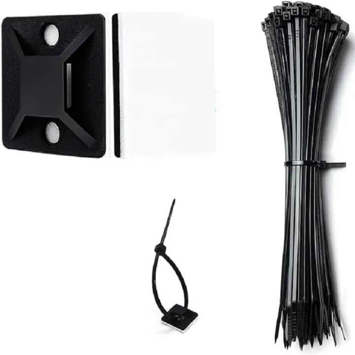 160pcs%20Zip%20Tie%20Mounts%20Self-Adhesive%20Backing%20Cable%20Organizer%20Management%20Clips%20Wall%20Anchors%20for%20Secure%20Wire%20Holding%20Light%20fixation%20-%20Image%207
