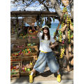 YIBASHU 2026 Summer Women American Retro Jorts Punk Denim Shorts Y2K 2000s Japanese Harajuku Blue Star Cargo Jeans Pants. 