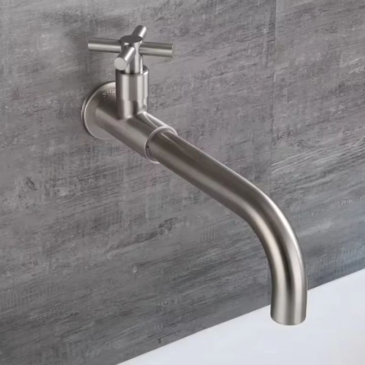 Pool Tap Matt Black Brass Faucet Wall Mount Pool Tap Washbasin Taps Garden ...