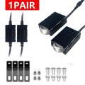 Ultra-thin Mini Driving Lights LED Auxiliary for Motorcycle Headlight Projector Lens Bi LED Matrix Headlamp Dual Colors  Beam. 