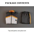 Re:Life In A Different World From Zero Anime Natsuki Subaru Cosplay Costume Embroidery Full Zip Tracksuit Elastic Pants. 