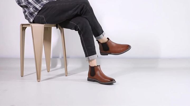 40~46 Men Chelsea Boots Brand Retro Comfortable Fashion Men Boots