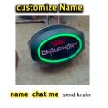 Back light cover neon light|with customize name. 