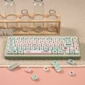 135 Keys Cute Pig keycaps MOA Profile PBT Round Green Keycap Sets for MX Mechanical Keyboard Keycaps. 