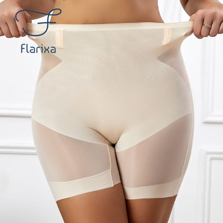 Flarixa%20Seamless%20High%20Waist%20Shorts%20Panties%20For%20Women%20Tummy%20Control%20Hip%20Lift%20Ice%20Silk%20Safety%20Pants%20Underwear%20Boyshorts%20Boxer%20-%20Image%207